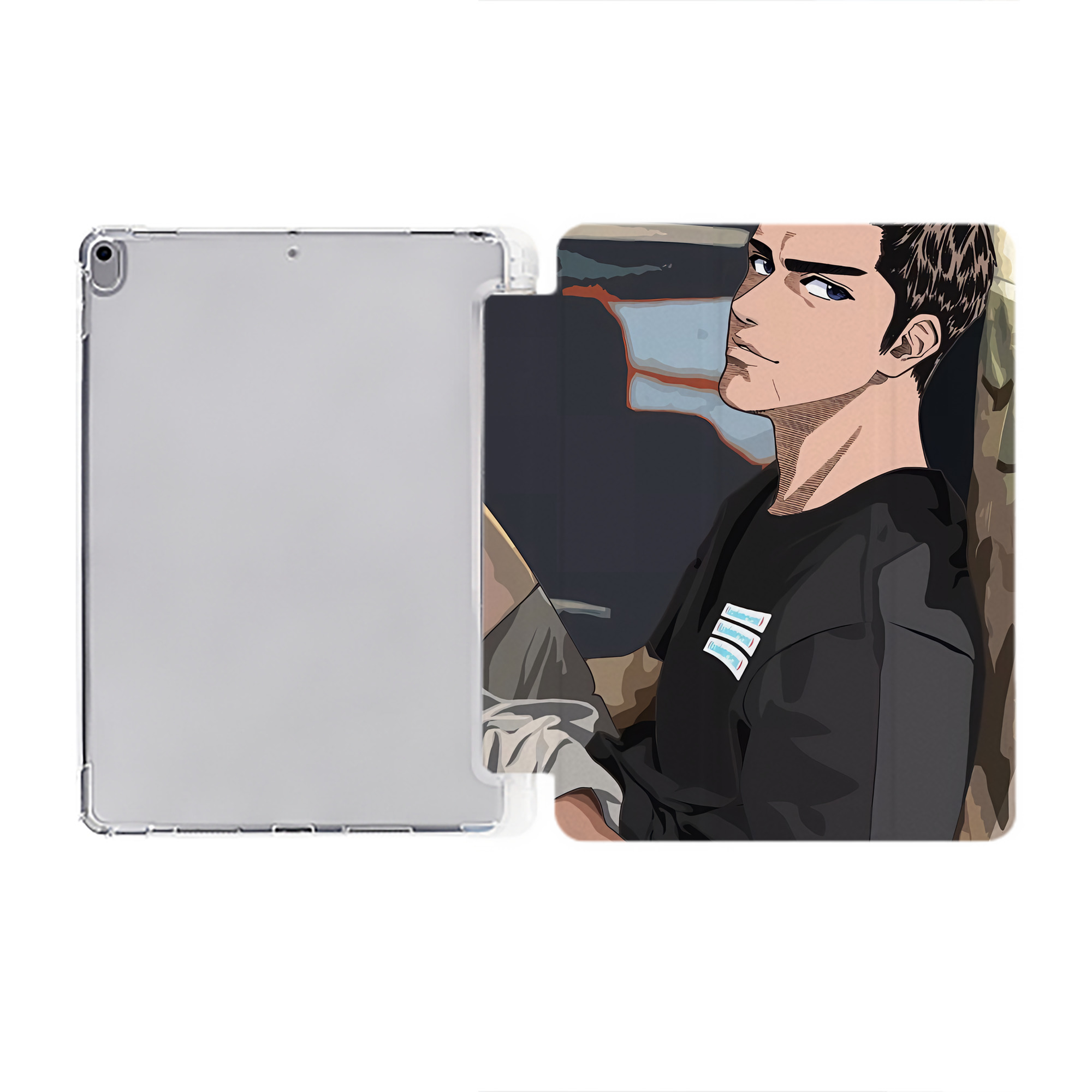 （画像用） SLAM DUNK／スラムダンク IPad ケース ペン収納付き 三つ折りスタンド PUレザー×シリコン 対応機種9.5/10.5/10.9インチ